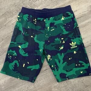 adidas Sweat Shorts Youth Medium Allover Print Pack Camo French Terry H20298